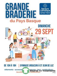 Photo de la bourse aux vêtements Grande Braderie du Secours Catholique du Pays Basque