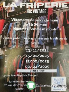 Photo de la bourse aux vêtements Grande Friperie de vêtements (H-F-enfants) de 1 à 5 euros