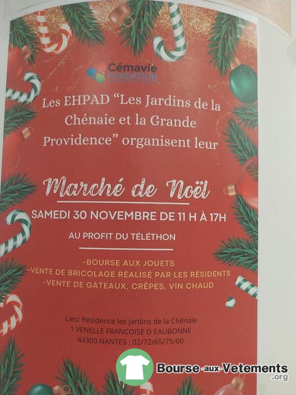 Marche de Noël dans un ehpad , bourse aux jouets telethon