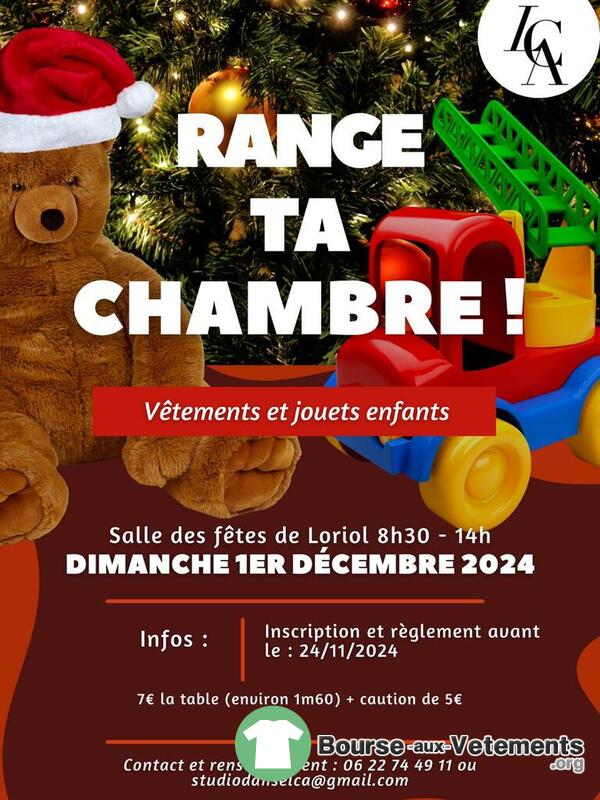 'Range ta chambre', bourse aux jouets et vêtements enfants