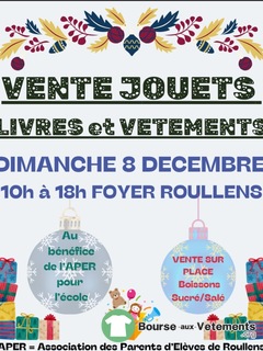 Photo de la bourse aux vêtements Vente de jouets, livres et vêtements pour enfants