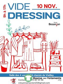 Photo de la bourse aux vêtements vide dressing