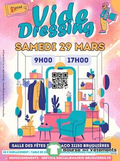 Photo de la bourse aux vêtements vide dressing