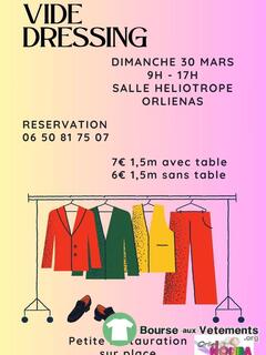 Photo de la bourse aux vêtements vide dressing