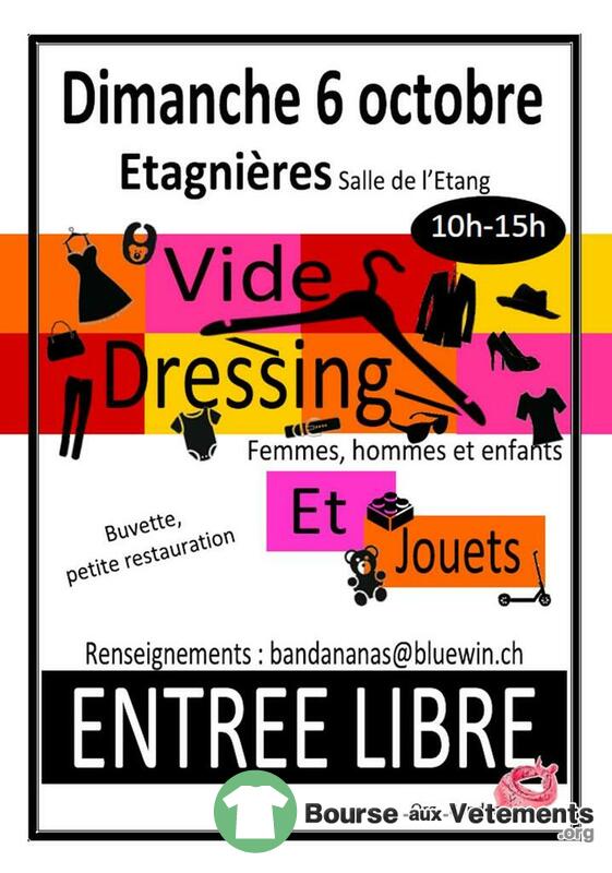 Vide dressing adultes femmes hommes enfants et jouets