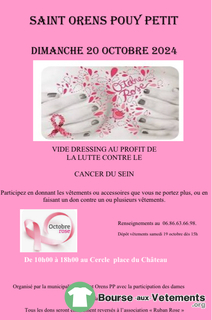 Photo de la bourse aux vêtements Vide dressing au profit de la lutte contre le cancer du sein