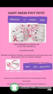 Photo de la bourse aux vêtements Vide dressing au profit de la lutte contre le cancer du sein