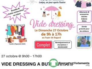 Photo de la bourse aux vêtements Vide dressing au profit de Loéya