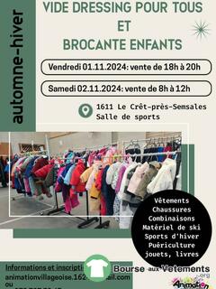 Photo de la bourse aux vêtements Vide dressing automne-hiver pour tous et brocante enfants