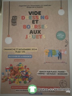 Photo de la bourse aux vêtements Vide dressing et bourses aux jouets