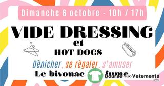 Photo de la bourse aux vêtements Vide dressing et hot dogs