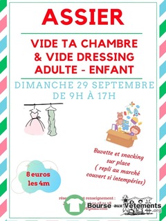 Photo de la bourse aux vêtements Vide dressing et vide ta chambre de l’APE