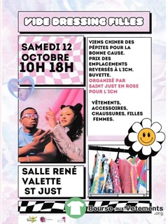 Photo de la bourse aux vêtements Vide dressing femme-fille au profit de ICM