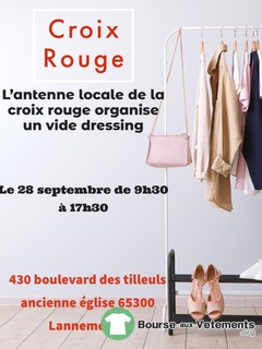 Photo de la bourse aux vêtements Vide dressing de l’antenne locale de la croix rouge