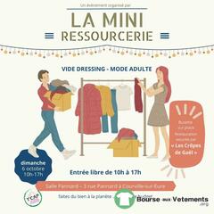 Photo de la bourse aux vêtements vide dressing mode adulte