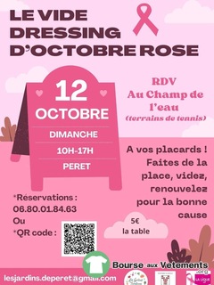 Photo de la bourse aux vêtements Vide dressing octobre rose