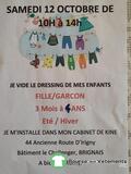 Vide dressing perso fille garçon, 3 mois à 4 ans, été hiver