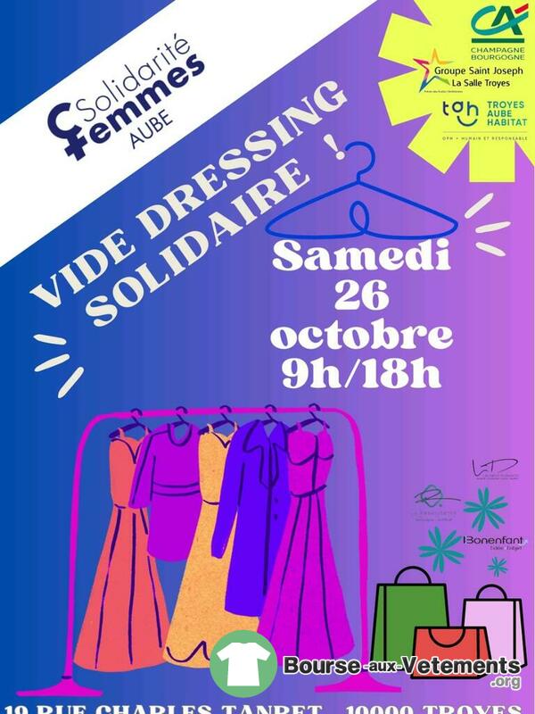 Vide dressing Solidarité Femmes Aube