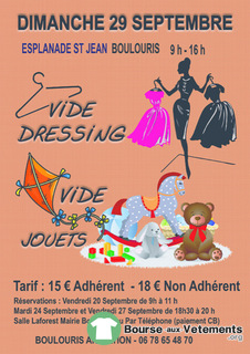 Photo de la bourse aux vêtements Vide dressing- vide jouets