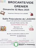 Vide grenier, bourse aux jouets et vêtement