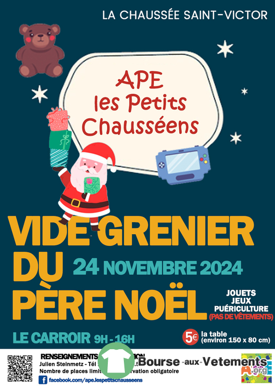 Vide Grenier du Père Noël - APE Les petits Chauséens