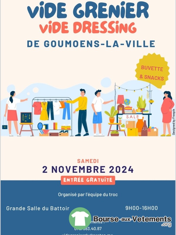 Vide grenier et vide dressing de Goumoens