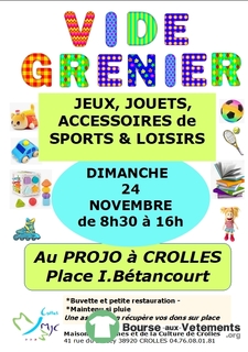 Photo de la bourse aux vêtements VIDE-GRENIER Jeux-Jouets-Accessoires de Sports et Loisirs