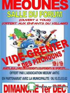 Vide grenier des pitchouns (salle du forum)