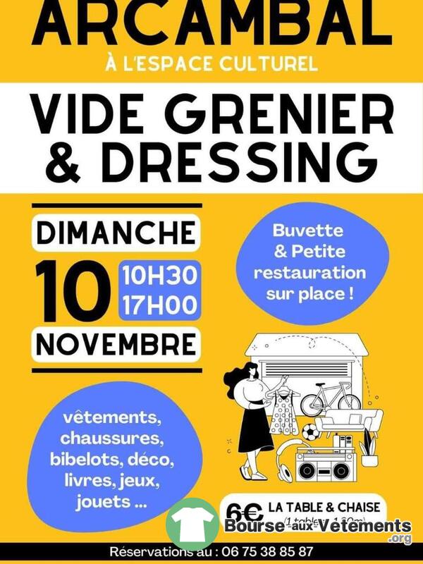 Vide grenier - vide dressing APE école Arcambal