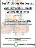 Vide ta chambre, jouets, Vêtements et livres