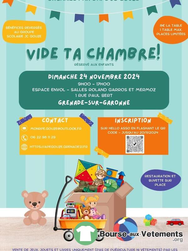 vide ta chambre réservé aux enfants